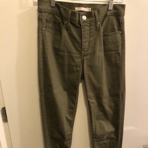 Levi's Olive Green 311 Skinny Jeans